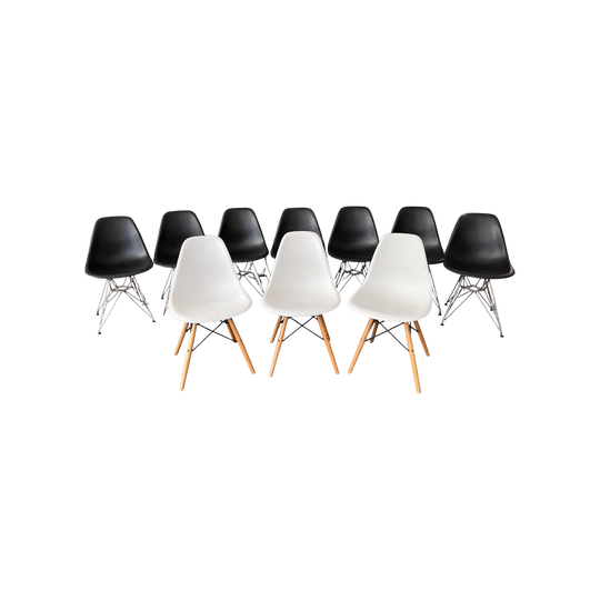 Genuine Herman Miller Eames Dining Chairs – Set of 10