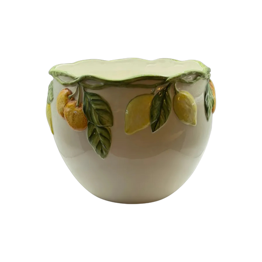 Large Ceramic Lemon Pot made In Italy