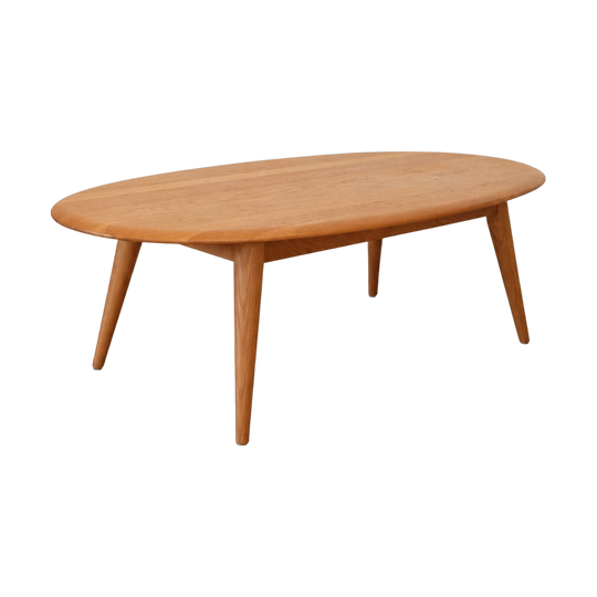 Scandinavian Oval Timber Coffee Table