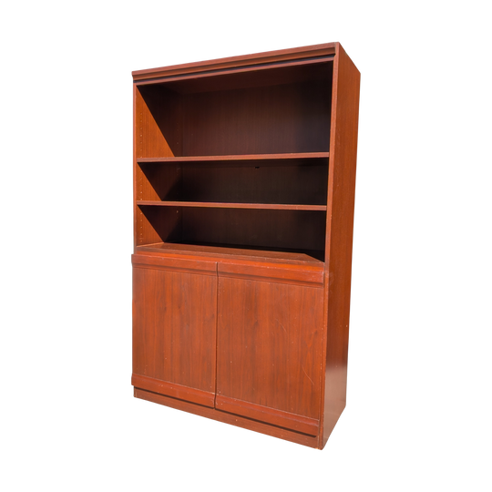 Vintage Stereo and Record Cabinet in a Dark Walnut Finish