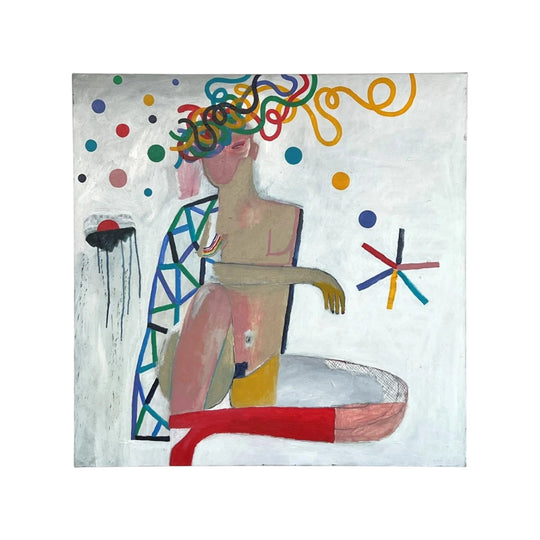 ‘Girl On The Wildside With A Red Boot’ Original Wall Art by Australian Artist Angie Goto