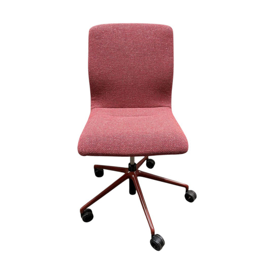 Wilkhahn Decide 296/6 Swivel Office Chair – Red Fabric / Red Base | Ex-Showroom