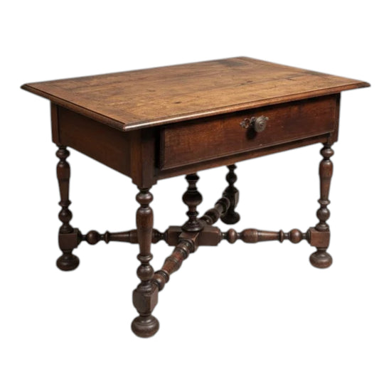 Early C18th French Regence walnut writing table