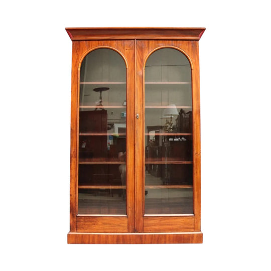 Antique Australian Cedar Two Door Bookcase or China Cabinet. B13105