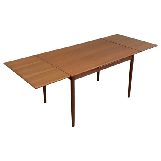 Restored Danish Teak Extension Dining Table