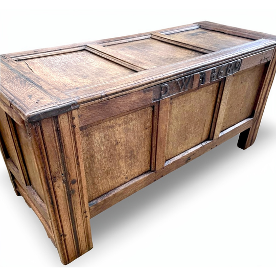17th Century Oak Panelled Chest