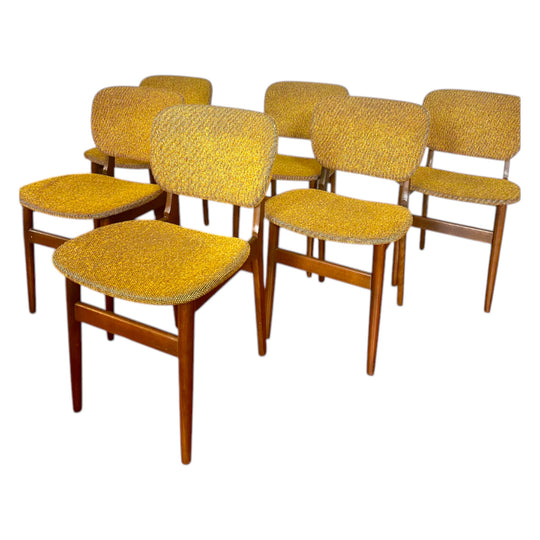 Mid Century Dining Chairs - Set Of 6