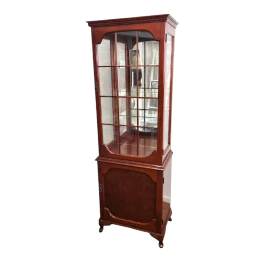Antique Tall Display Cabinet