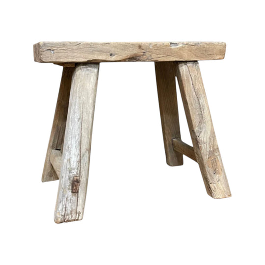 Chinese Provincial Elm Stool