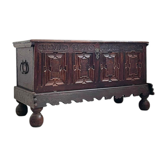 Antique European Oak Sideboard