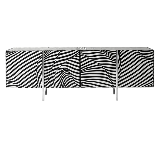 WOGG Sideboard, Model 'Stripes' — Trix & Robert Haussmann, Switzerland 1988