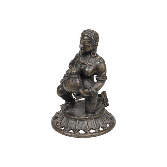 17th Century Indian Bronze Figure of Krishna