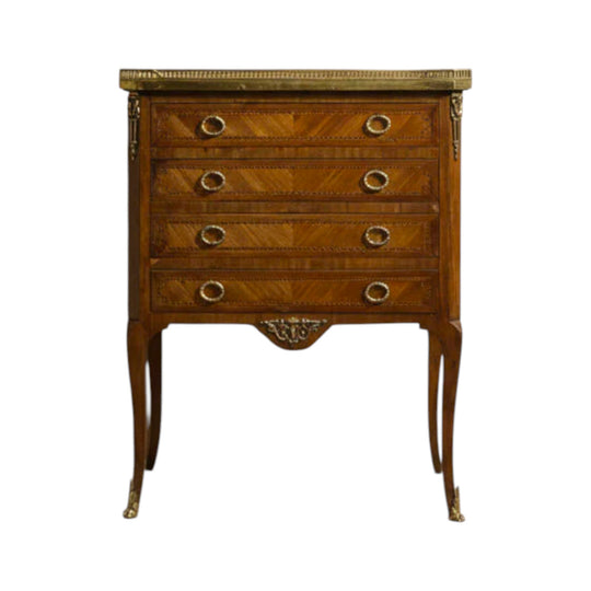 French Louis XVI Style Three-Drawer Commode