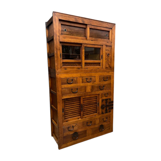 Japanese Mizuya, Kitchen Cabinet - Cedar & Cypress & Elm | Meiji
