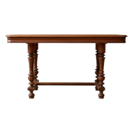 1880's Square French Dining Table | Antique Walnut Furniture
