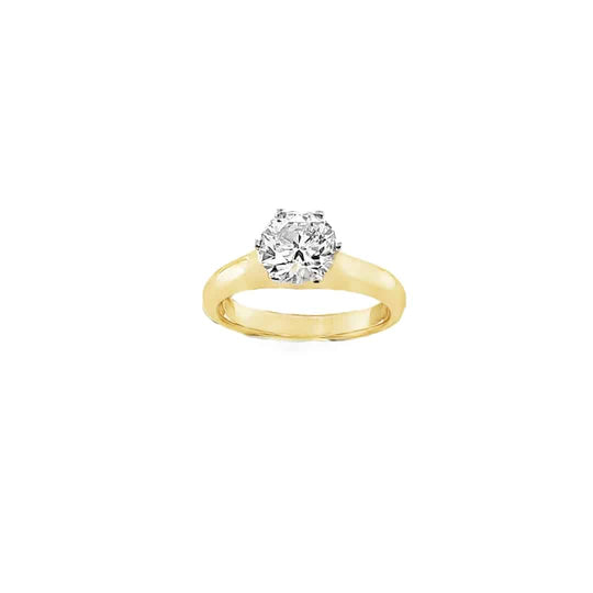 18ct gold and diamond solitaire ring