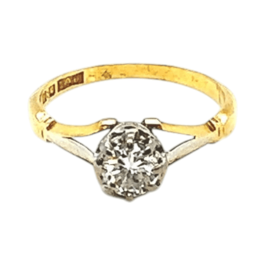 18ct gold brilliant cut diamond ring