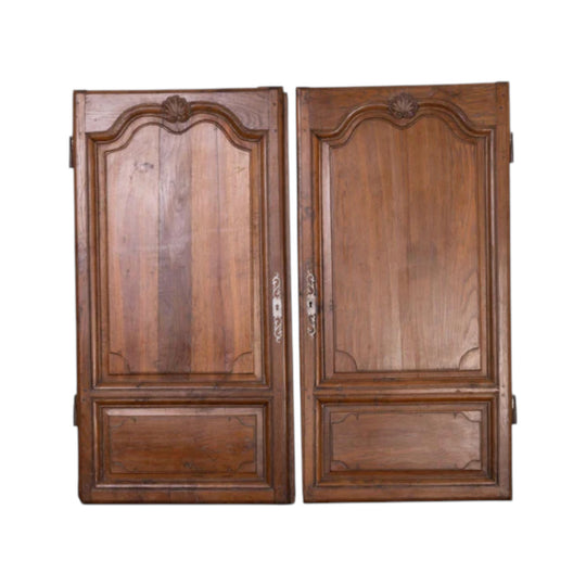 Pair of Antique French Armoire cupboard doors from a collection in Provence