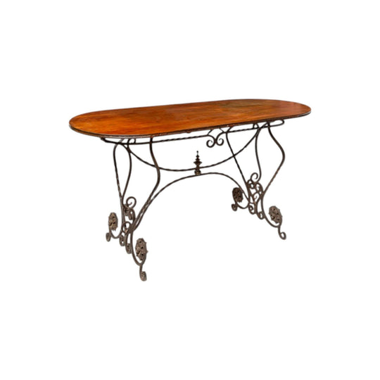 1920 French wrought iron centre table