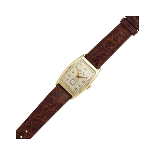 1930s Lord Elgin Timepiece in 14k Yellow Gold