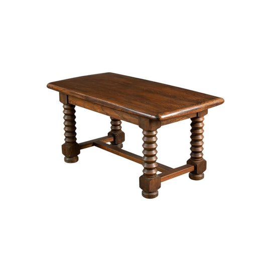 1940s Brutalist Oak Side/Coffee Table