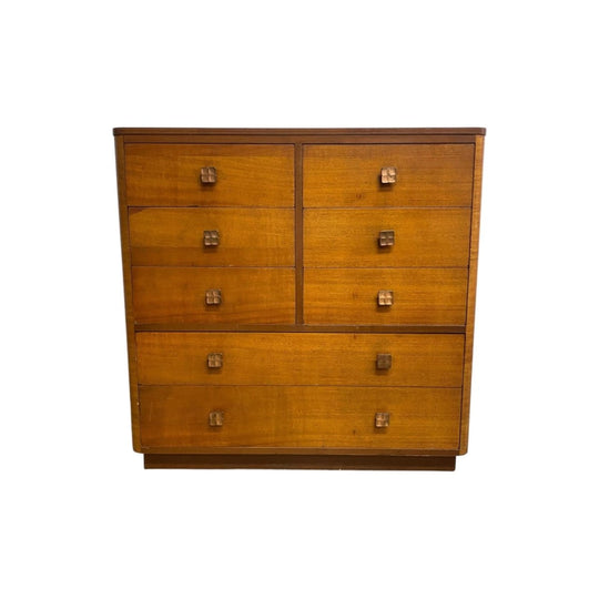 1950's Early Mid Century Queensland Maple Chest of Drawers
