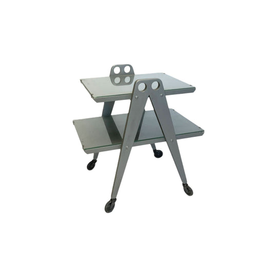 1950s Silver Atomic Drinks Trolley