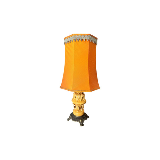 1960s Casa Pupo Yellow lamp with matching original shade