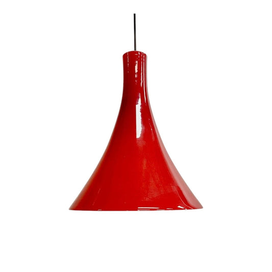 1960's German Designed Red Hand Blown Glass Pendant Light | Bazaa | Designer, Vintage and Antique Furniture