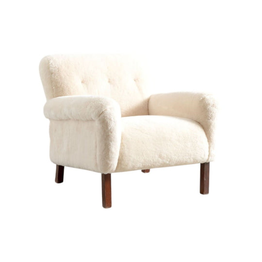 1960s Sheepskin Armchair
