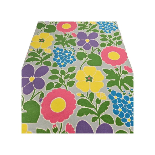 1960s Wallpaper Bright Flowers