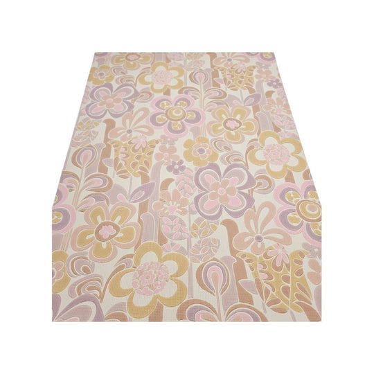 1960s Wallpaper Pastel Flowers