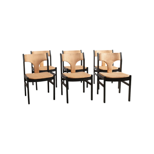 1960s Wicker & Oak Dining Chair