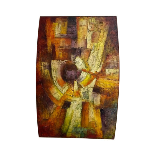 1963 Oil On Hessian On Board 'Corona' Abstract Painting Signed Michael Digby Kitching*