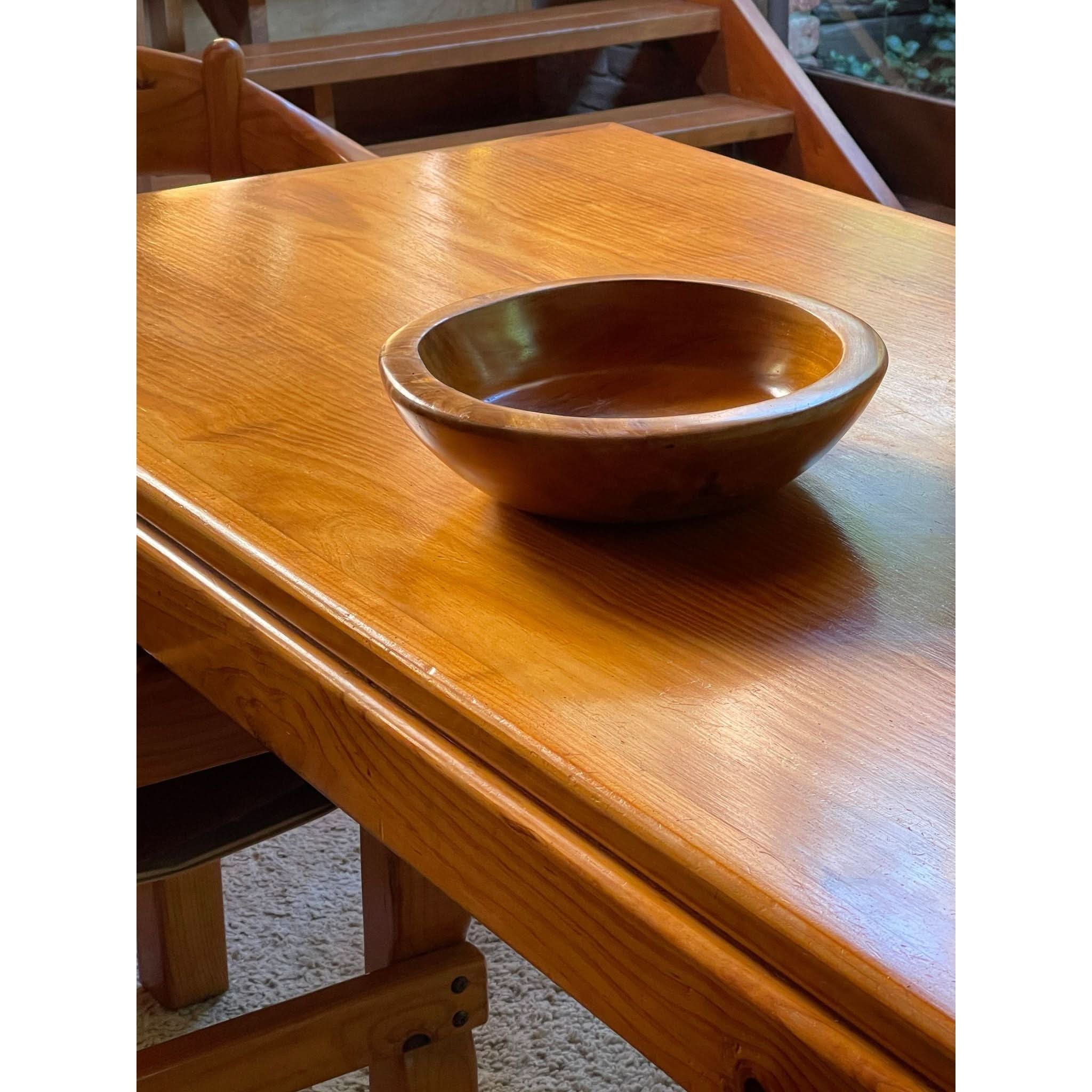 1970's brutalist pine dining table | Bazaa | Designer, Vintage and Antique Furniture