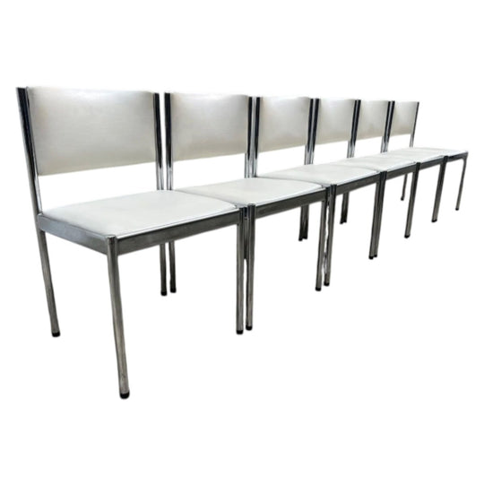 1970s Chrome Dining Chairs by Wallace Furniture