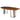 1970s Italian Willy Rizzo–Style Elongated Octagonal Burr Elm Dining Table with Brass Banding and Brass/Chrome Trestle Bases | Bazaa | Designer, Vintage and Antique Furniture