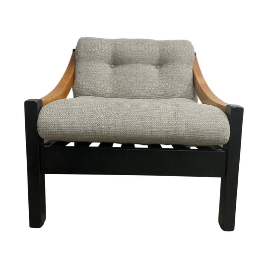 1970's Mid Century Armchair In The Style of Vico Magistretti