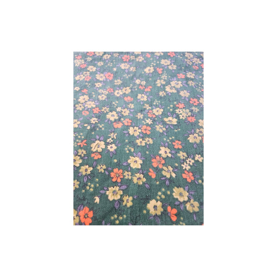 1970s Velveteen Apparel Fabric Cotton