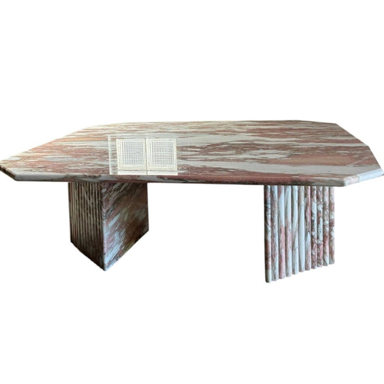 1980s ITALIAN MARBLE COFFEE TABLE