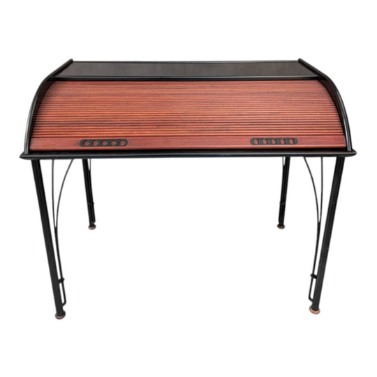1980s Ligne Roset Roll Top Writing Desk by Claude Pelhaître and Patrick Pagnon