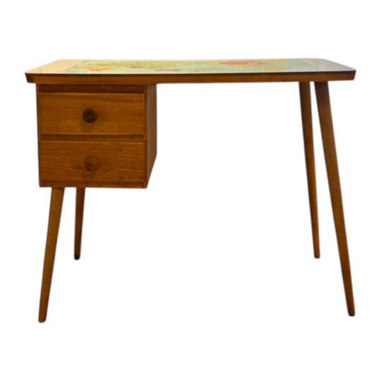 1950’s Child Desk with World Map top