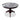 19th century French mahogany pedestal table with brecciated marble top c.1870