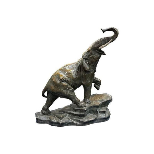 19th century ceramic elephant statue