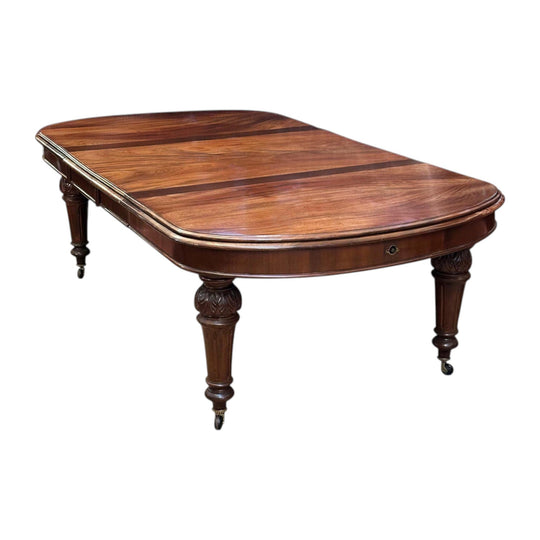 19th century D-end mahogany dining table c.1870