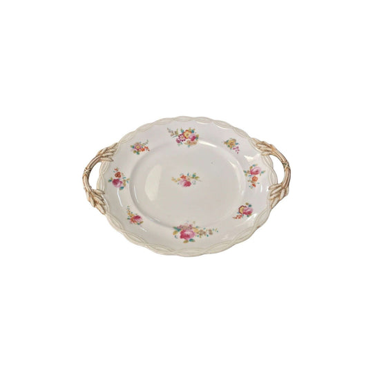 19th Century Double-Handled Ceramic Platter, c.1870