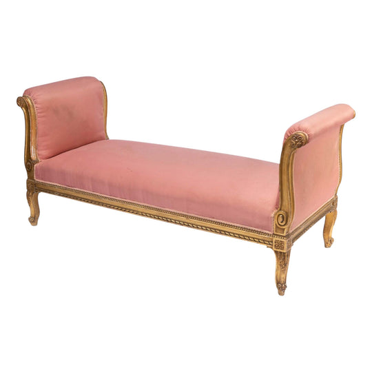 19th Century French Gilded Window Seat