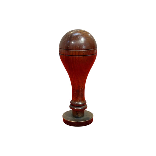19th century mahogany wax seal c.1860
