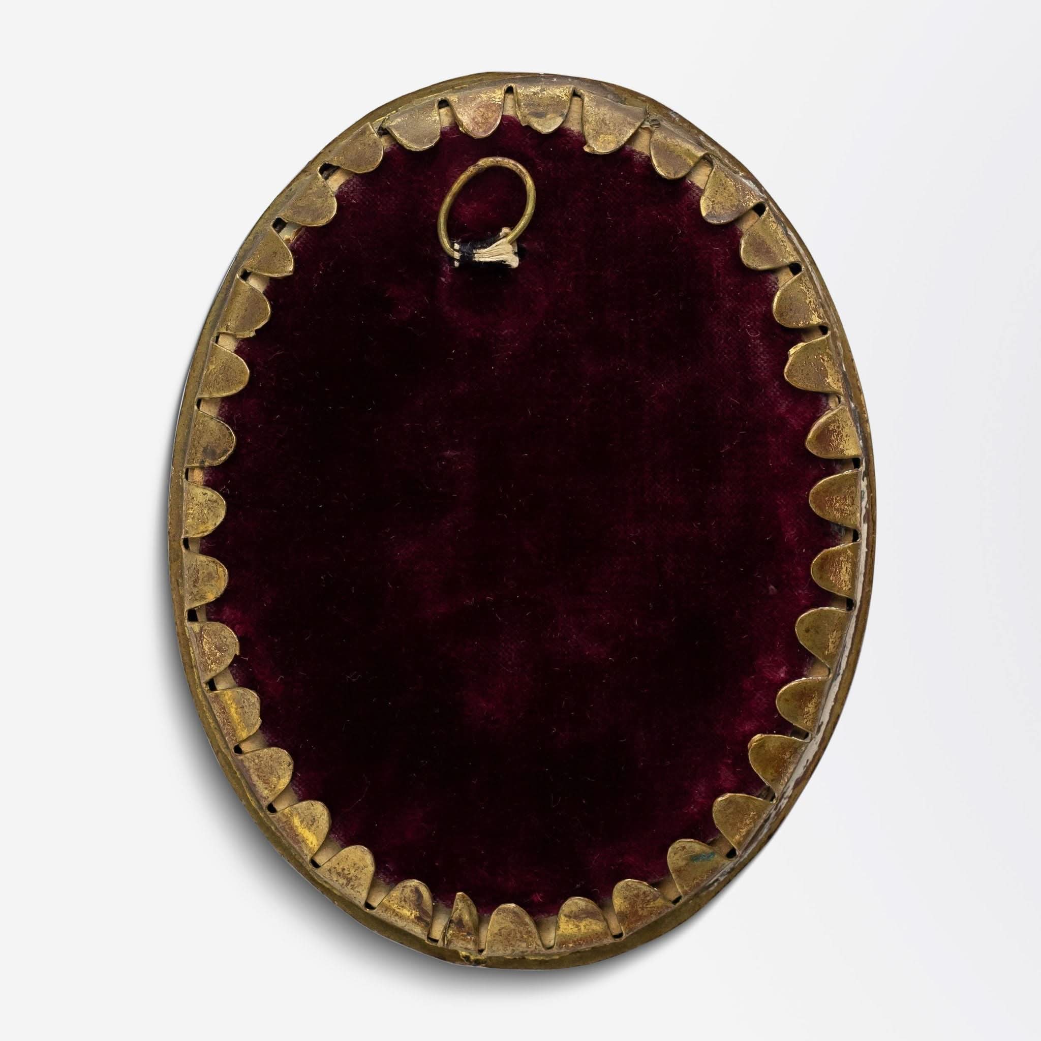 19th Century Miniature Portrait of a Gentleman Signed "P. Storm" | Bazaa | Designer, Vintage and Antique Furniture