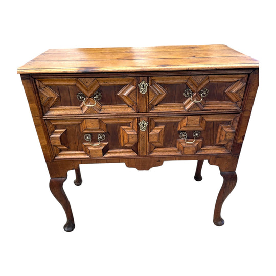 19th century Oak two-drawer side-table